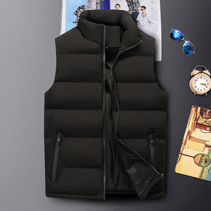 Mens Vest Jacket  Autumn Warm Sleeveless Jackets  Winter Casual Waistcoat - FlorentClothingStore 