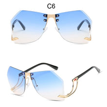 Load image into Gallery viewer, Irregular Rimless Sunglasses Women Brand Designer Alloy Frame Oversize Gradient Sun - FlorentClothingStore 
