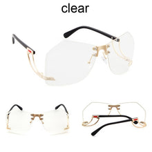 Load image into Gallery viewer, Irregular Rimless Sunglasses Women Brand Designer Alloy Frame Oversize Gradient Sun - FlorentClothingStore 
