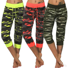 Load image into Gallery viewer, Women&#39;s High Waist Camouflage Printed Capri Leggings  Slim Yoga Sports - FlorentClothingStore 
