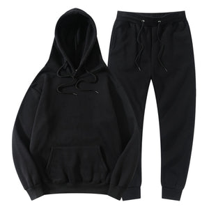 Men's Women's Tracksuit Hoodies+Pants Jogging Sweatpants Sets Winter Fleece Jogger Sports Suit Fashion 2022 - FlorentClothingStore 