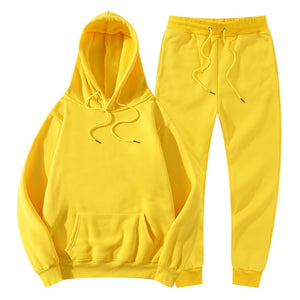 Men's Women's Tracksuit Hoodies+Pants Jogging Sweatpants Sets Winter Fleece Jogger Sports Suit Fashion 2022 - FlorentClothingStore 