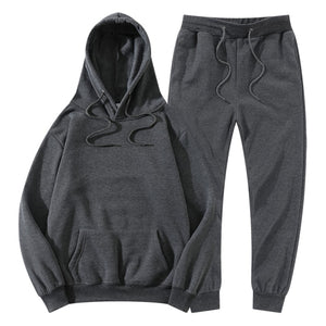 Men's Women's Tracksuit Hoodies+Pants Jogging Sweatpants Sets Winter Fleece Jogger Sports Suit Fashion 2022 - FlorentClothingStore 