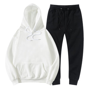 Men's Women's Tracksuit Hoodies+Pants Jogging Sweatpants Sets Winter Fleece Jogger Sports Suit Fashion 2022 - FlorentClothingStore 