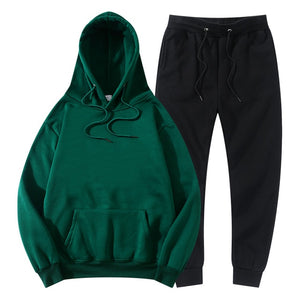 Men's Women's Tracksuit Hoodies+Pants Jogging Sweatpants Sets Winter Fleece Jogger Sports Suit Fashion 2022 - FlorentClothingStore 