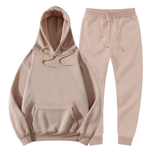 Men's Women's Tracksuit Hoodies+Pants Jogging Sweatpants Sets Winter Fleece Jogger Sports Suit Fashion 2022 - FlorentClothingStore 