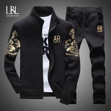 Load image into Gallery viewer, Men&#39;s Tracksuit Sportswear Sets Spring Autumn Casual  Zipper Sweatshirt + Sweatpants Brand - FlorentClothingStore 
