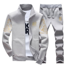 Load image into Gallery viewer, Men&#39;s Tracksuit Sportswear Sets Spring Autumn Casual  Zipper Sweatshirt + Sweatpants Brand - FlorentClothingStore 
