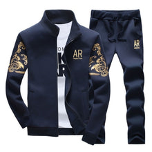 Load image into Gallery viewer, Men&#39;s Tracksuit Sportswear Sets Spring Autumn Casual  Zipper Sweatshirt + Sweatpants Brand - FlorentClothingStore 
