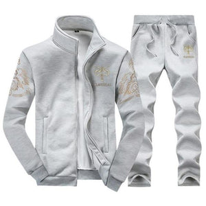 Men's Tracksuit Sportswear Sets Spring Autumn Casual  Zipper Sweatshirt + Sweatpants Brand - FlorentClothingStore 