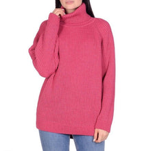 Load image into Gallery viewer, Wixra Women Basic Turtleneck Sweater Warm Thick Loose Pullovers Bright Color Jumper Hot Casual Tops 2021 Autumn Winter - FlorentClothingStore 
