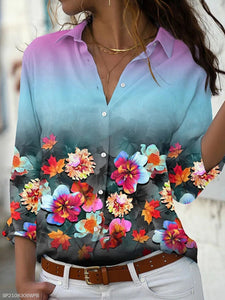 Fashion women shirt  casual long-sleeved shirt  spring and autumn new  blouses - FlorentClothingStore 