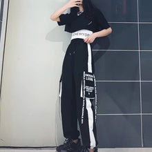 Load image into Gallery viewer, 3 Pieces Set Summer Women Cargo Pants Suit Set Streetwear Outfit Harajuku Short Sleeve 2022 Trousers Crop - FlorentClothingStore 
